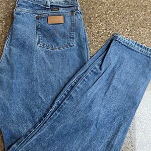 Wranglers Men's Vintage 13MWZ Cowboy Cut Western Denim Work Jeans 44x34 Ranch